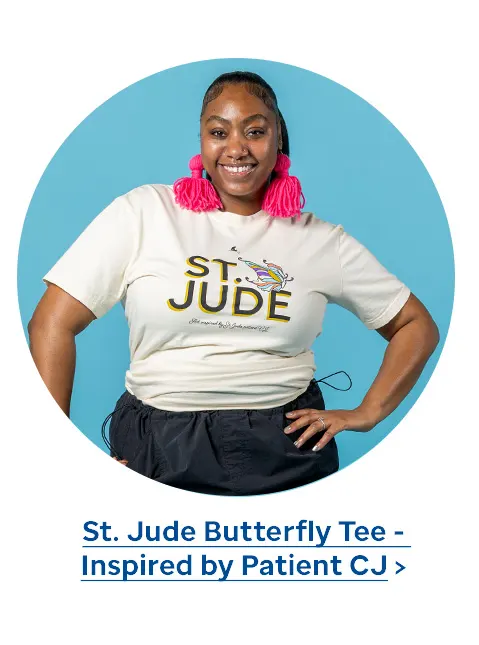 St. Jude Butterfly Tee - Inspired by Patient CJ